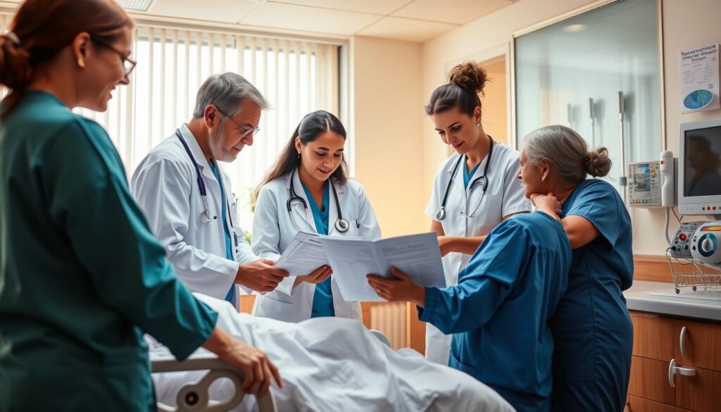 współpraca z zespołem medycznym